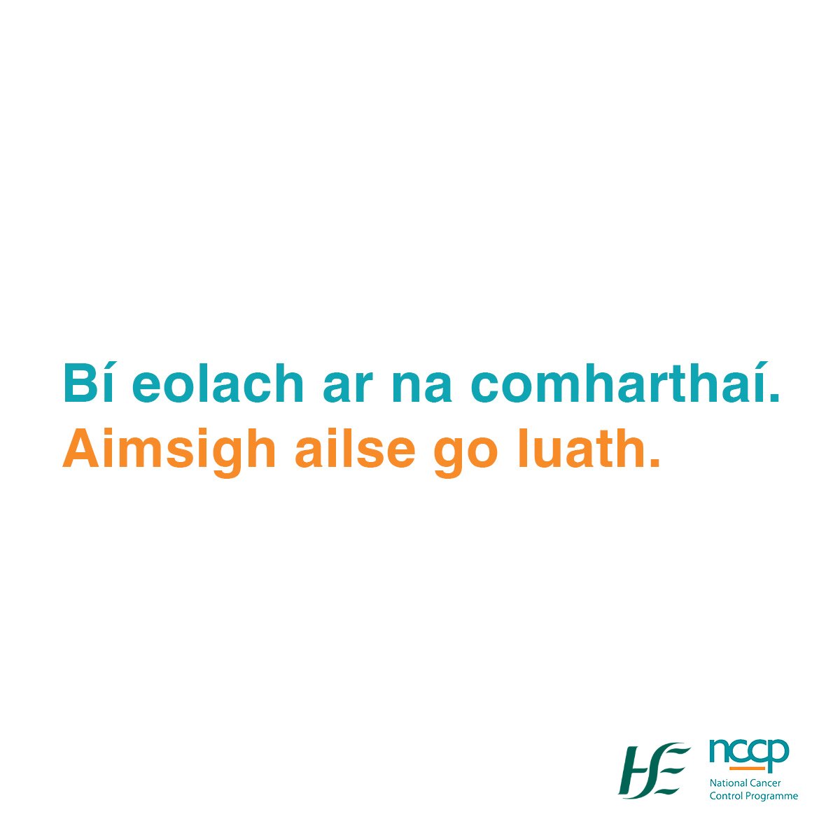 Tá sé ríthábhachtach an ailse a dhiagnóisiú go luath mar an chéad chéim chun feabhas a chur ar rátaí marthanais agus chun caighdeán na beatha a fheabhsú an oiread agus is féidir do dhaoine a bhfuil ailse orthu. Tuilleadh eolais: bit.ly/3WIErZ0