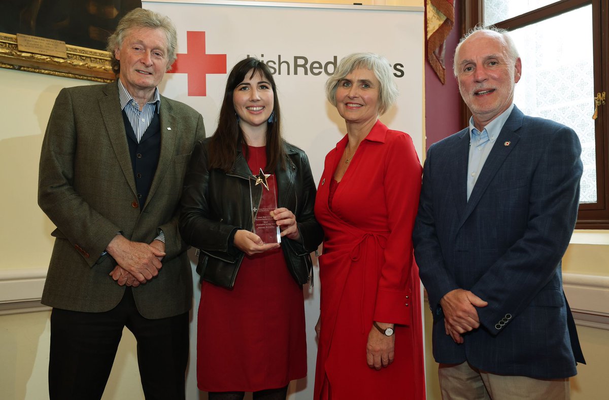 Delighted to win the @irishredcross humanitarian journalism award last night for my reporting in Afghanistan, Ukraine, Lebanon and Israel-Palestine.
