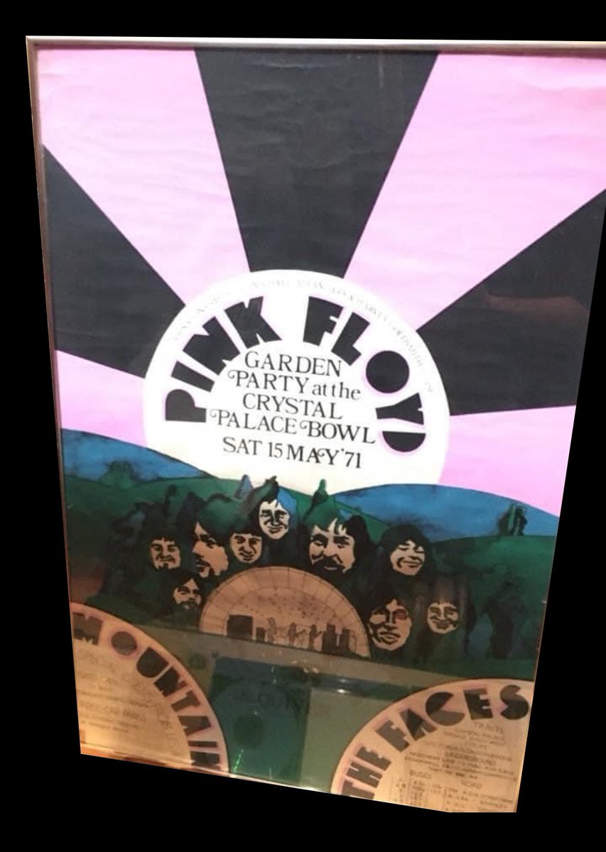 On this day back in 1971 <a href="/pinkfloyd/">Pink Floyd</a> performed live at the ‘Crystal Palace Bowl in England. Here is the rare poster from the collection of Doug Hext.