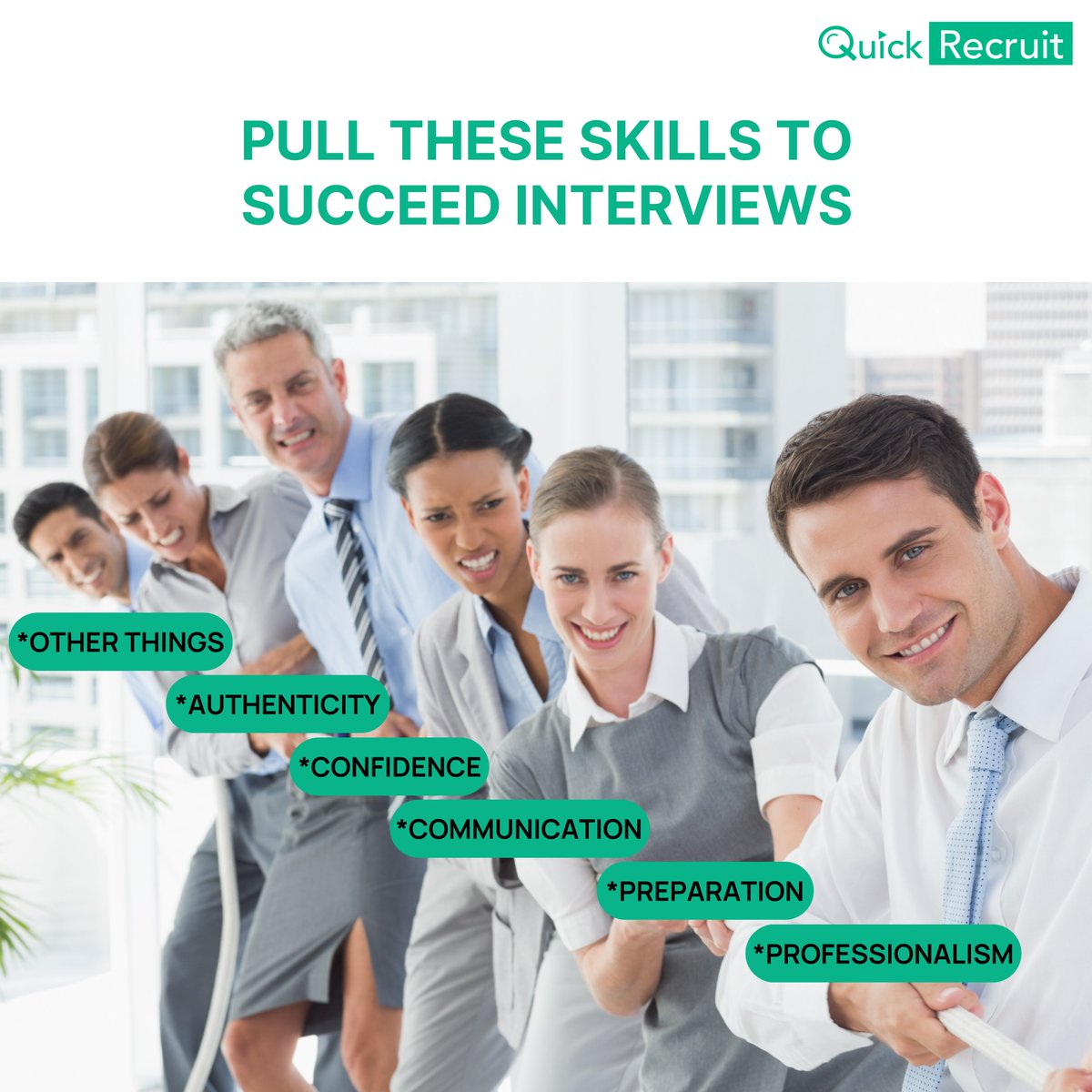 Ready to rocket your way through interviews? 
These 6 skills are your launchpad to success!

Try out our AI resume builder: shorturl.at/mxHO9

#interviewtips #softskills #careergrowth #skillstosucceed #interviewasaservice #virtualinterviews #quickrecruit