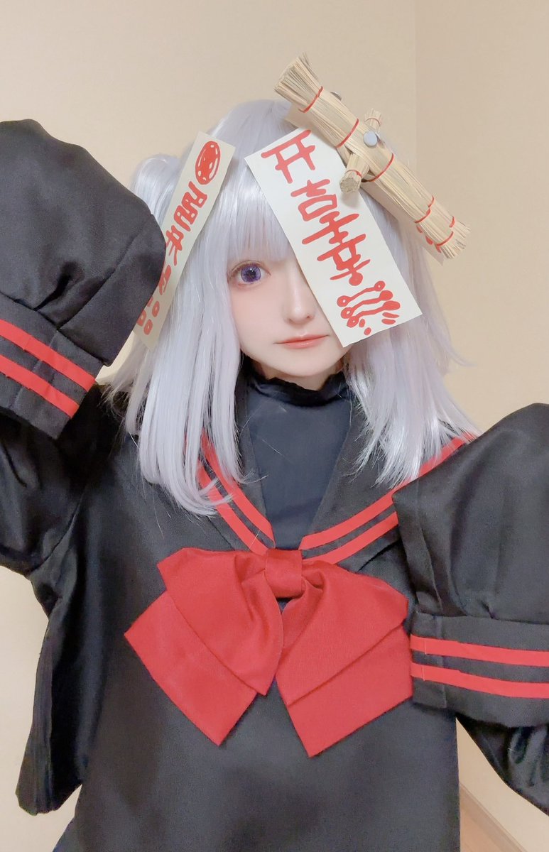 「コスプレ / Cosplay噂ノのろいちゃんねるのろいちゃん(※左右反転してます」|Eririkaのイラスト