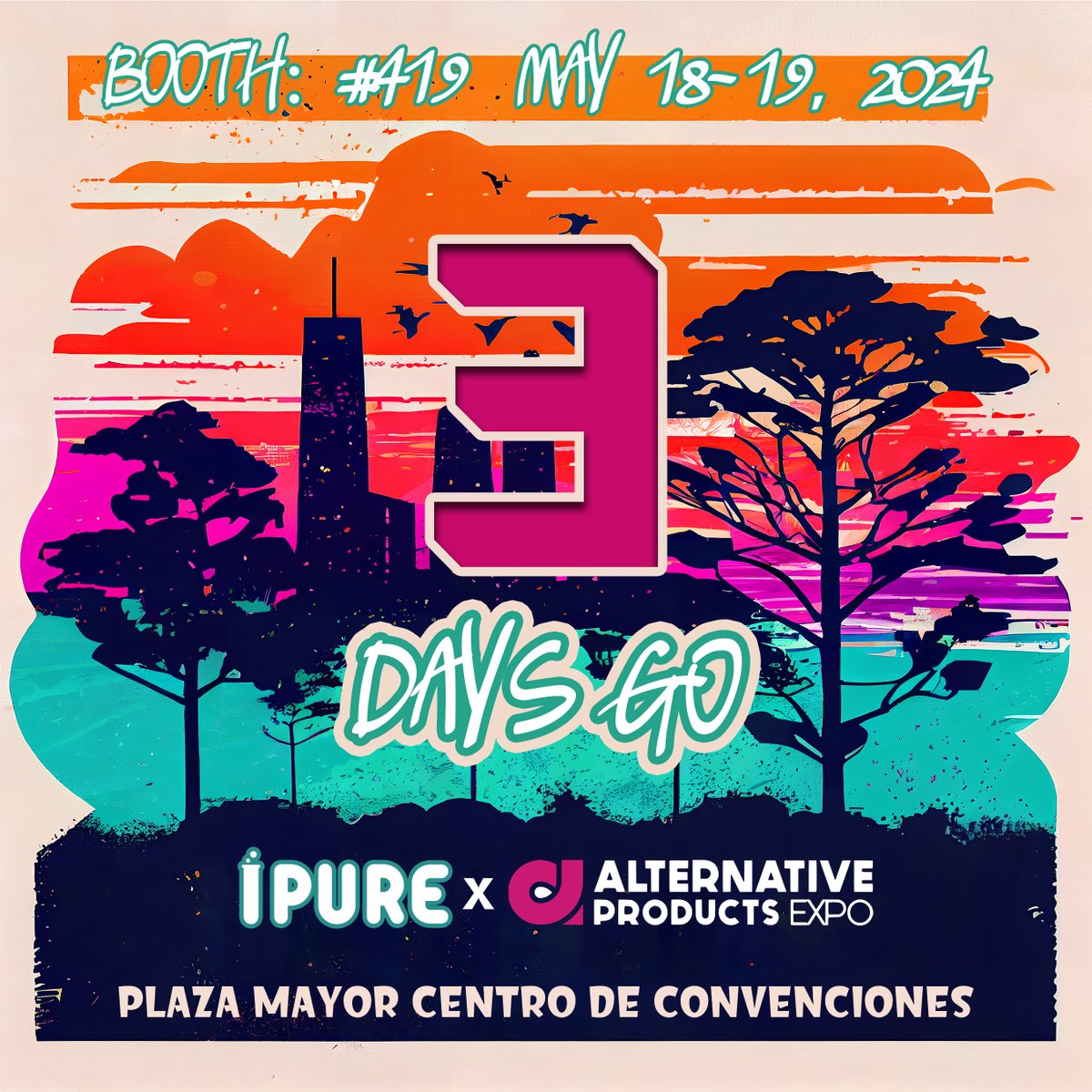 It starts in three days, just come and visit. @altproexpo🌟
#ipure #Vape #ipurejuice #Eliquid #Ejuice #Flavor #disposable #vapelife #vapecommunity #ecig #oem #colombia #medellin #altproexpo #plazamayormedellin #alternativeproducts