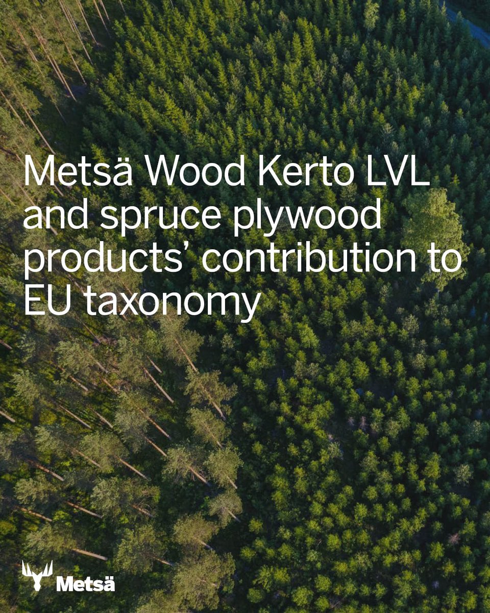 🏗️ Metsä Wood's Kerto LVL and spruce plywood products align with the EU Taxonomy for 'Renovation of existing buildings' and 'Construction of new buildings.' Evaluations focus on criteria where construction materials directly impact Taxonomy compliance. 👉bit.ly/4bkEfmU