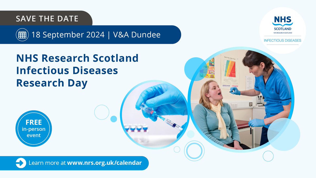 Registration is now open for our free, in person @NRS_IDM Research Day at the V&A, Dundee on 18th September. For further info and to book👇 buytickets.at/nhstayside/116…