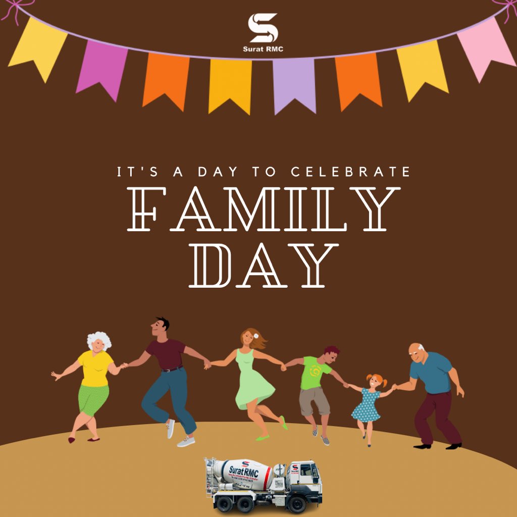 🎉💖 Happy Family Day, Surat! 💖🎉

Let’s celebrate the heartbeat of our city - our families! From cozy gatherings to shared laughter, today is all about cherishing the bonds that make life beautiful. 🏡✨  

#FamilyDay #SuratRMC #SuratCity #CelebrateLove 🌟❤️