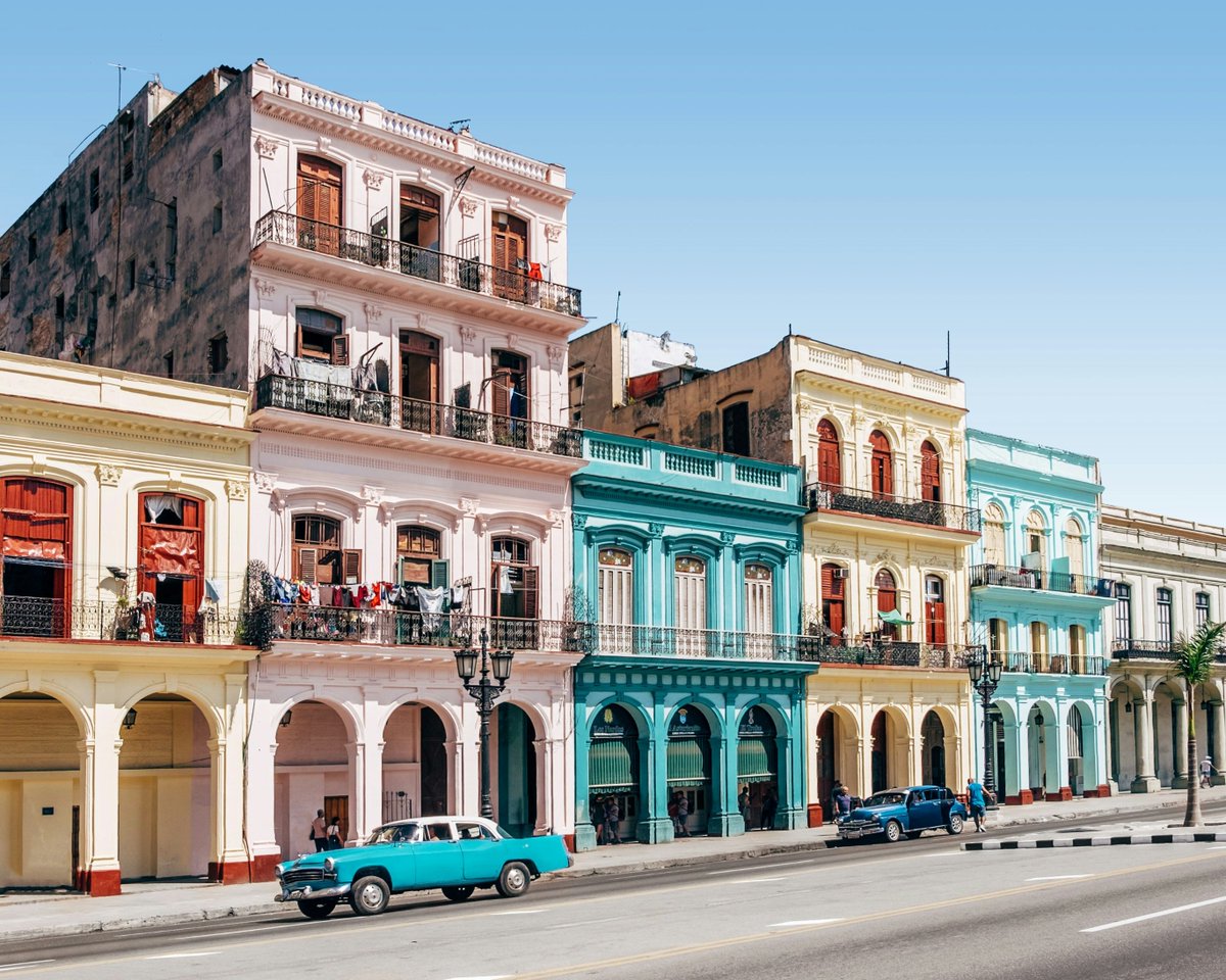 A colorful strip of buildings in Havana, Cuba.
#travelblogger #ExploreNature #Adventure