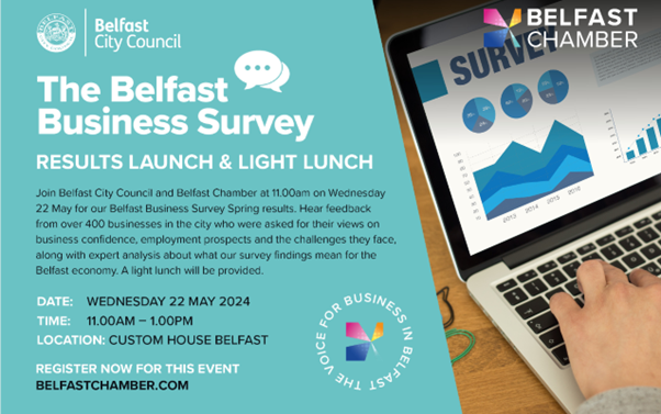 Next week, Principal Economist @Karenbonner88 will be joining the panel at @BelfastChamber's Belfast Business Survey Spring Results to discuss what these mean for local businesses and the economy. You can register for the event here ⬇️ tinyurl.com/Belfastchamber…