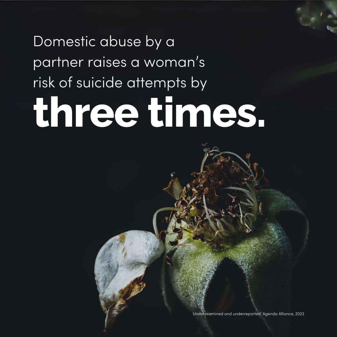 Perpetrators of economic abuse devastate the lives of victim-survivors. In some cases, victims feel they have no option but to take their own lives. Research from @Agenda_alliance found that women experiencing domestic abuse by a partner are 3x more likely to attempt suicide.