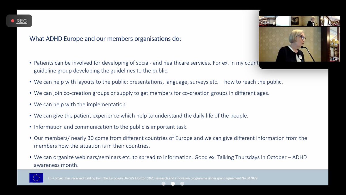 @ninahoven presenting #PatientEngagement & the work #ADHDeurope does and would like to do at the @PRIME_H2020 General Meeting ! Lots of questions from researchers who give us the #evidenced based #information to disseminate to the public ! 

#adhdawareness
#awarenessISkey