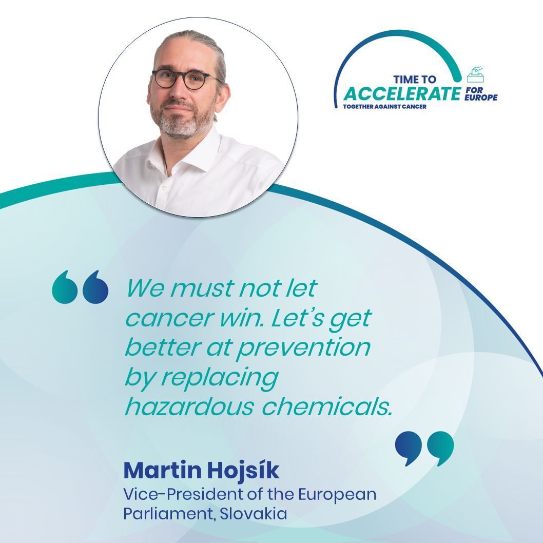 📣 @martinhojsik MEP endorses the #EUCancerManifesto 👏👏👏 He joins more than 55 other candidates for the #EuropeanElections who support #TimeToAccelerate Learn more at TimeToAccelerate.com #EP2024 #UseYourVote #EuropeanParliament