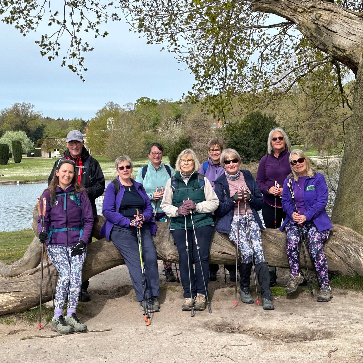 Sherwood Nordic Walking (pictured), as well as all our other walking groups, are all getting involved in #MoveMoreInMay and will be adding their miles to Bassetlaw's grand total. Find out more and sign up at: movemoreinmay.org.uk #ClumberPark