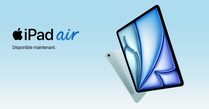 #Nouveauté | iPad Air | Commandez dès maintenant 👉 shorturl.at/koC17 #AppleEvent