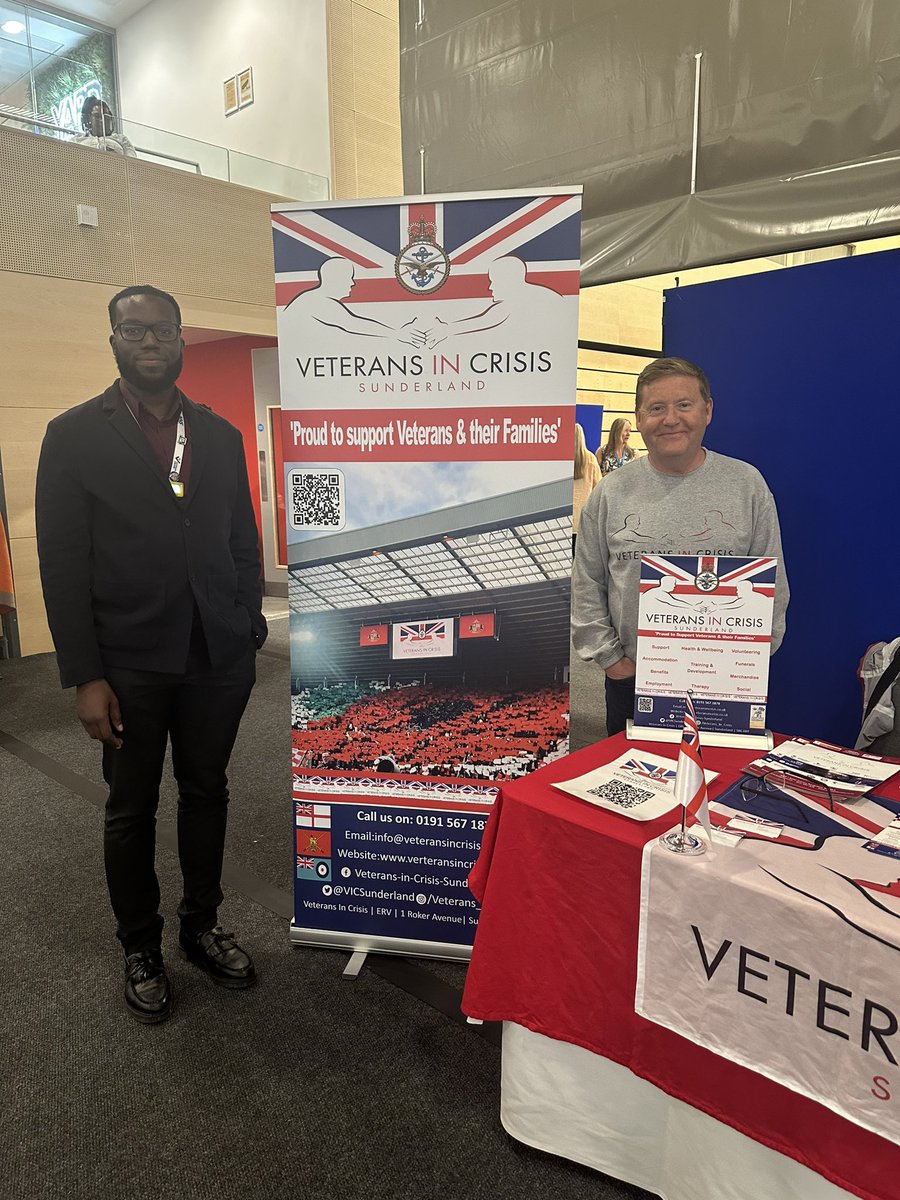We’re proud to be veteran and armed forces aware. Our armed forces healthcare lead, Tobi, and Jer from @VICSunderland have been sharing the support available for veterans and their families at our #NMODPConf today 💙