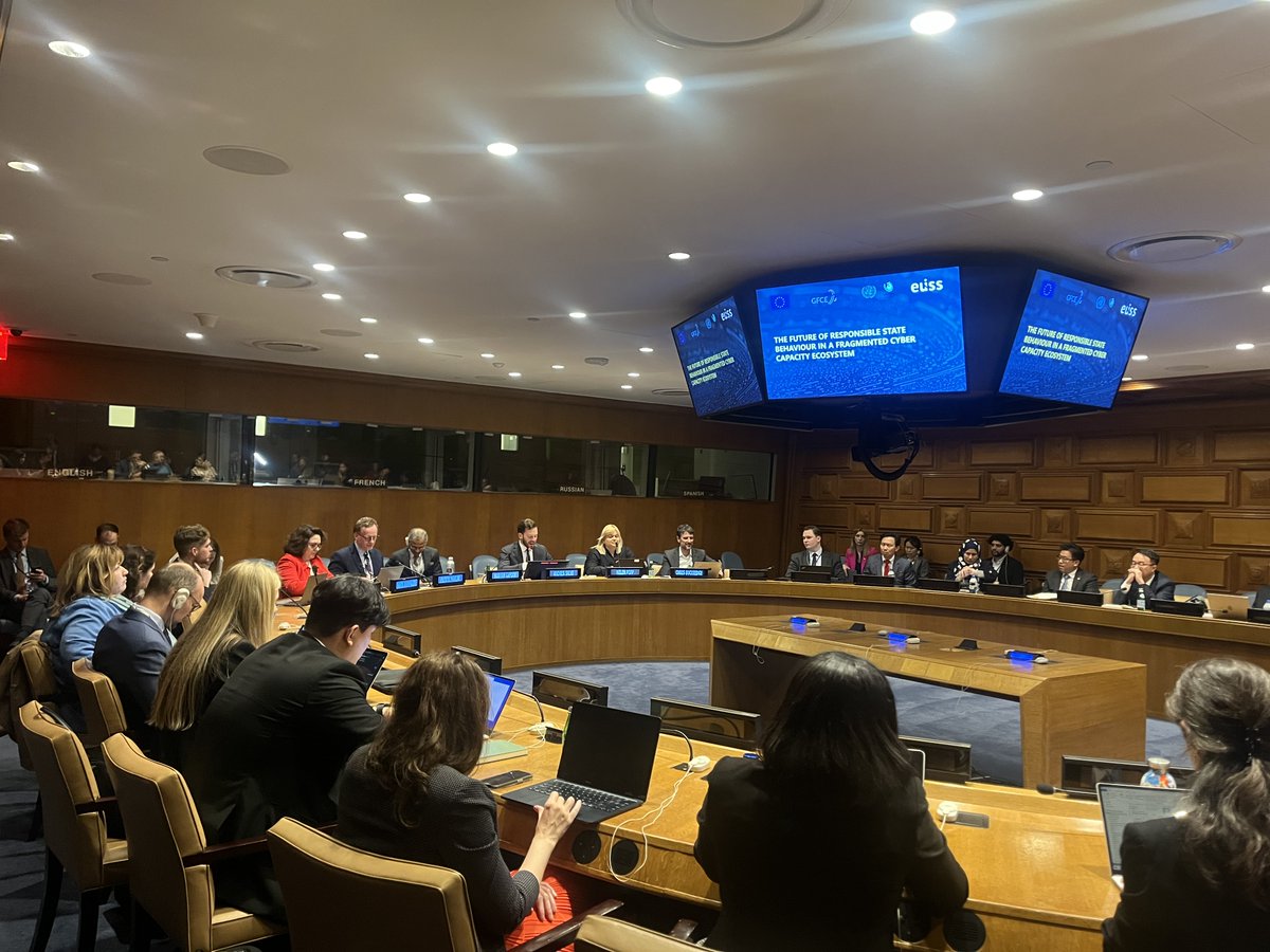 Patryk Pawlak (@patrykpawlak) on Twitter photo How can we navigate ideological and operational #fragmentation of the #cyber ecosystem? With <a href="/nayiabarmpaliou/">Nayia Barmpaliou 🕊️</a> we shared some ideas during #UNcyberOEWG. Big thanks to <a href="/BurhanGafoor/">Burhan Gafoor</a> <a href="/andrea_salvi/">Andrea Salvi</a> <a href="/H_Popp/">Helen Popp</a> <a href="/KerryAnn_Cyber/">Kerry-Ann</a> <a href="/Moliehi_ML/">Moliehi</a> @_buckr for great comments! A report coming soon⏳ How can we navigate ideological and operational #fragmentation of the #cyber ecosystem? With <a href="/nayiabarmpaliou/">Nayia Barmpaliou 🕊️</a> we shared some ideas during #UNcyberOEWG. Big thanks to <a href="/BurhanGafoor/">Burhan Gafoor</a> <a href="/andrea_salvi/">Andrea Salvi</a> <a href="/H_Popp/">Helen Popp</a> <a href="/KerryAnn_Cyber/">Kerry-Ann</a> <a href="/Moliehi_ML/">Moliehi</a> @_buckr for great comments! A report coming soon⏳