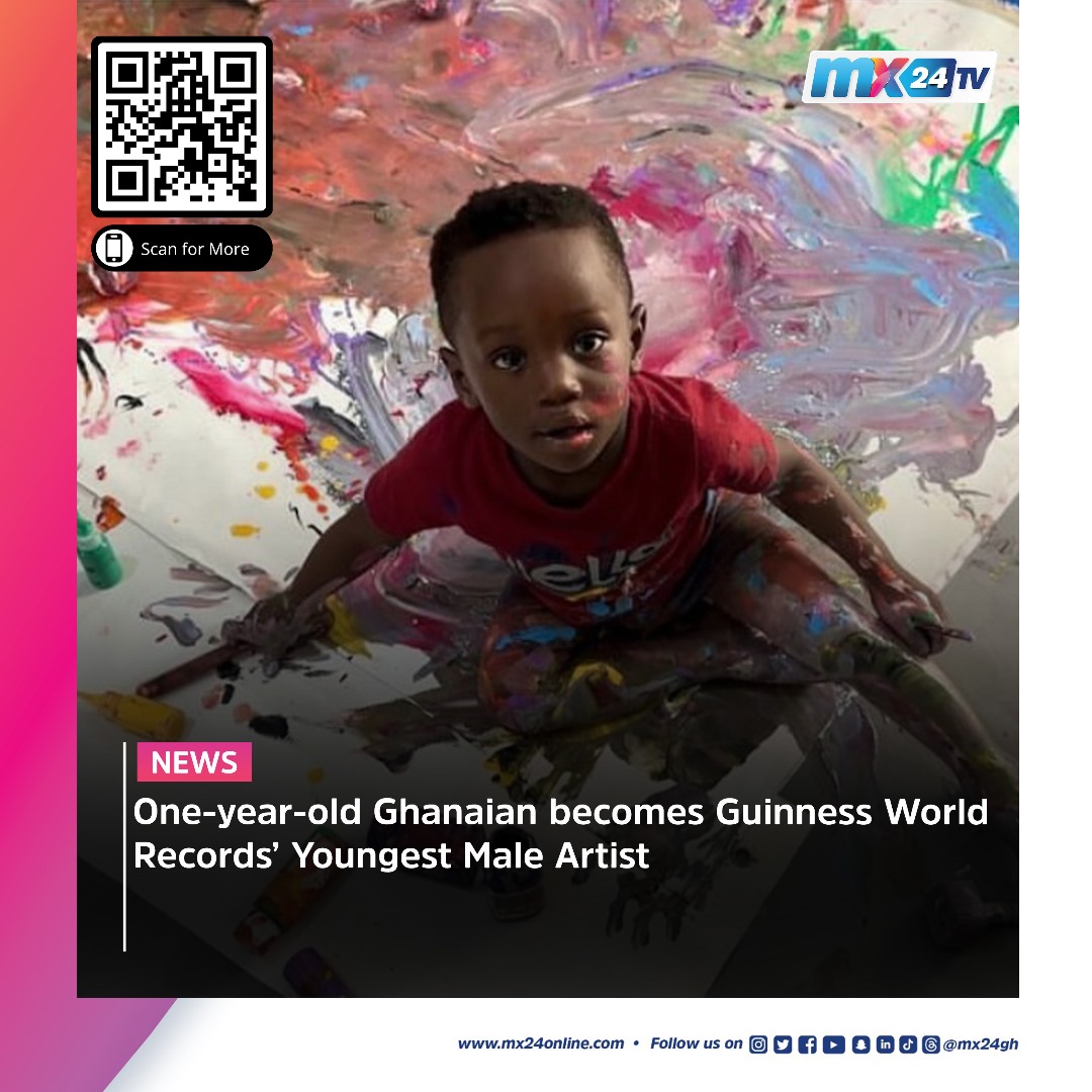 Ace-Liam sets record!

Congrats 🥳

#mx24gh #funfearlessfactual #mx24news #GuinnessWorldRecord #AceLiam #YoungestMaleArtist