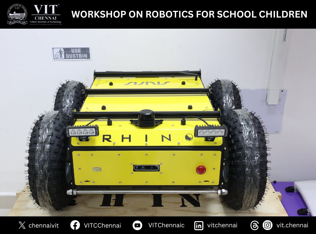That moment when a child's eyes light up with understanding—that's what we live for! ✨ 

Our 'Evolution of Robotics' workshop was filled with those moments, Dr. Ganesan R, Dean captivated the young audience.

#STEMeducation #Robotics #Inspiration #FutureIsNow #VITChennai