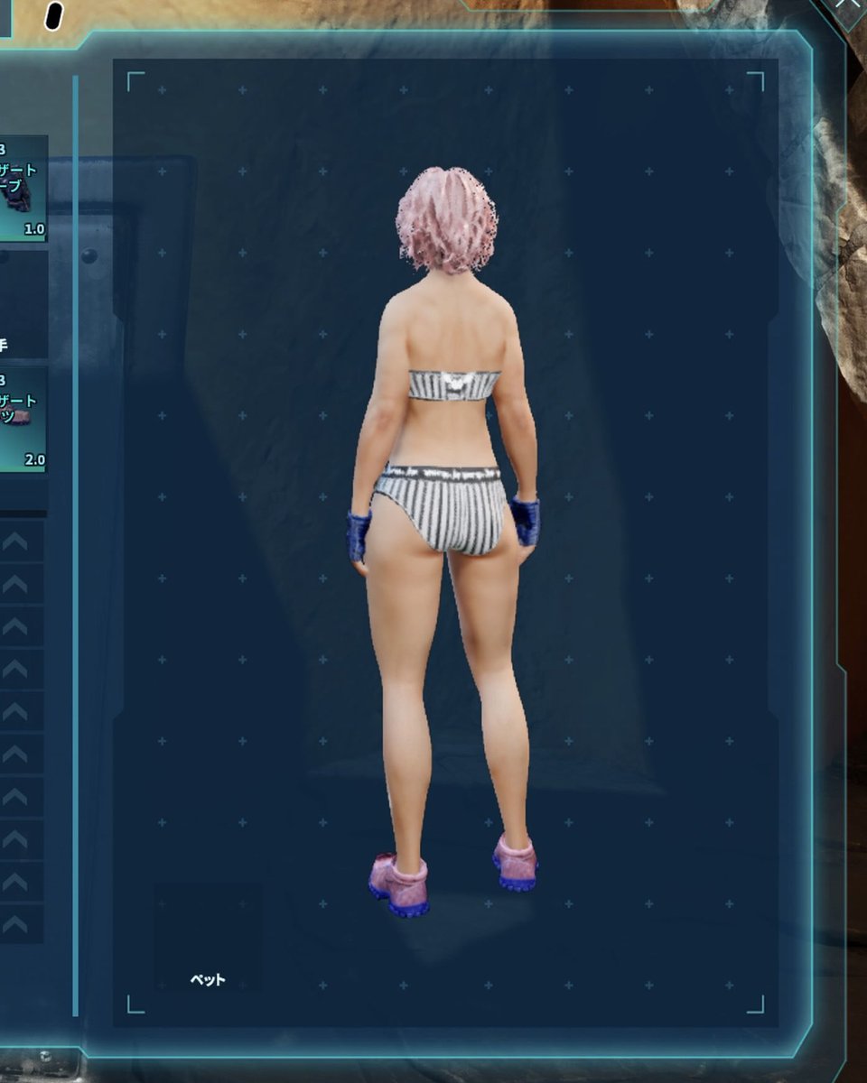 Yury0903's tweet image. 『YuryServerCCS』カスタムスキンMODにボーダー柄の水着が加わりました👙 染色して楽しんでいただければと思います♪

ただサイズ調整がイマイチでして💦体型によってはお肉がはみ出たり…時間が取れ次第修正してみます🙇‍♀️

#ARKSurvivalAscended 
#ASA 
#CustomCosmetics 
#カスタムコスメ