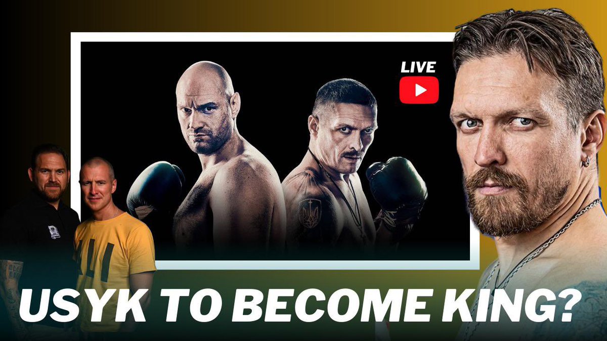 📺 WE ARE LIVE TODAY 2PM 📺 Today’s LIVE show will now start at a revised time of 2pm UK! Bring your questions and analysis as we review the qualities of two-weight unbeaten Ukrainian Oleksandr @usykaa. Can victory crown him as P4P King? #FuryUsyk #RingOfFire #boxing