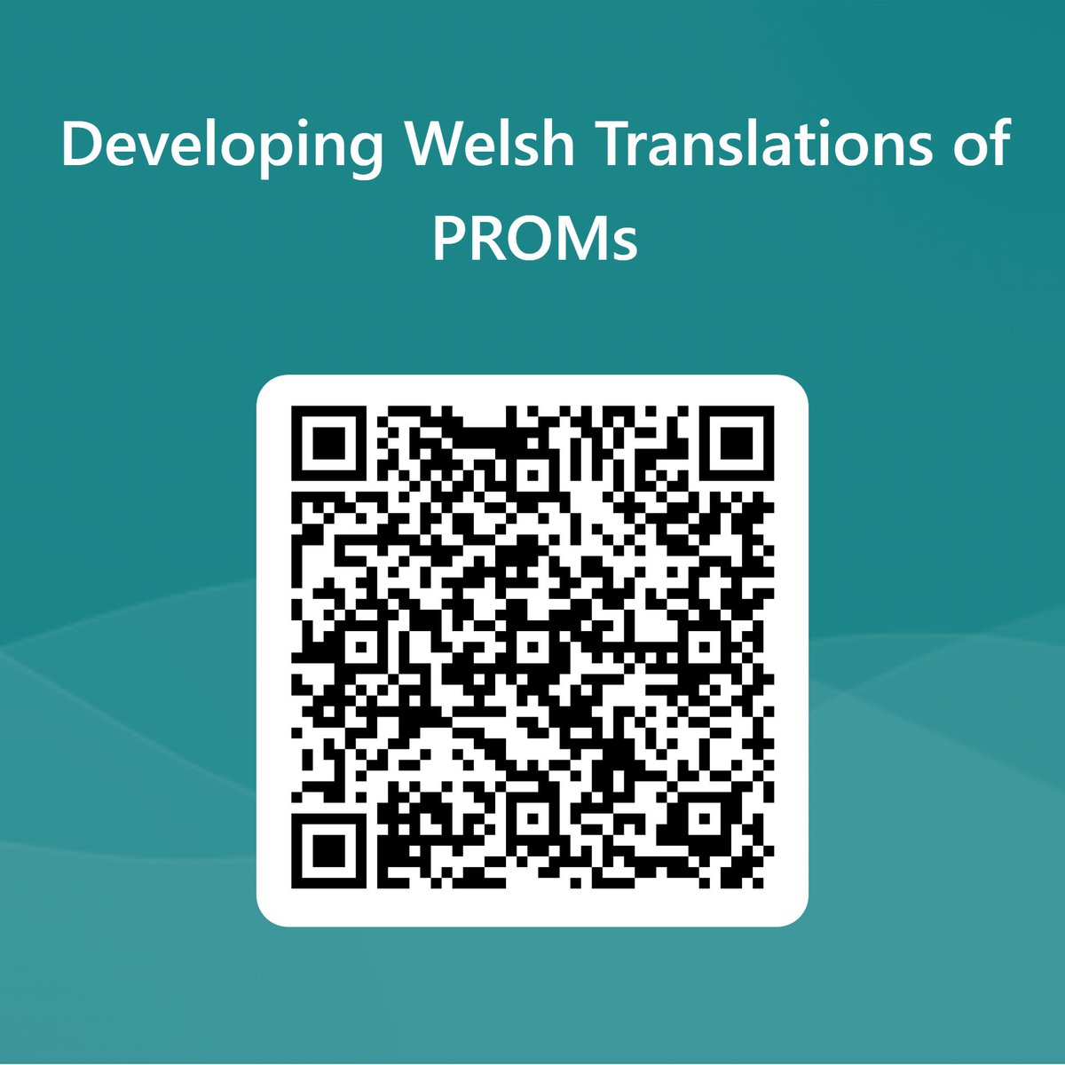 Calling all Welsh-speakers! 📢 We need your opinion on translations of questionnaires called PROMs. 

Scan the QR code to sign-up or visit our website: cedar.nhs.wales/our-work/value…

#PROMs #NHSWales