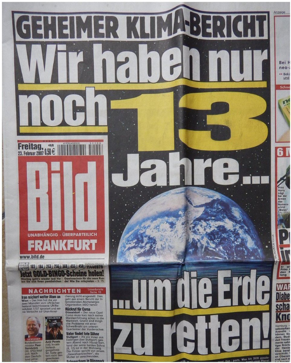 Bildzeitung vom 23.02.2007 :))

Wir sind schon längst hinüber, leben nur noch in der Himmlischen Matrix der Klima Folgen Forschung  !?

Amen
.