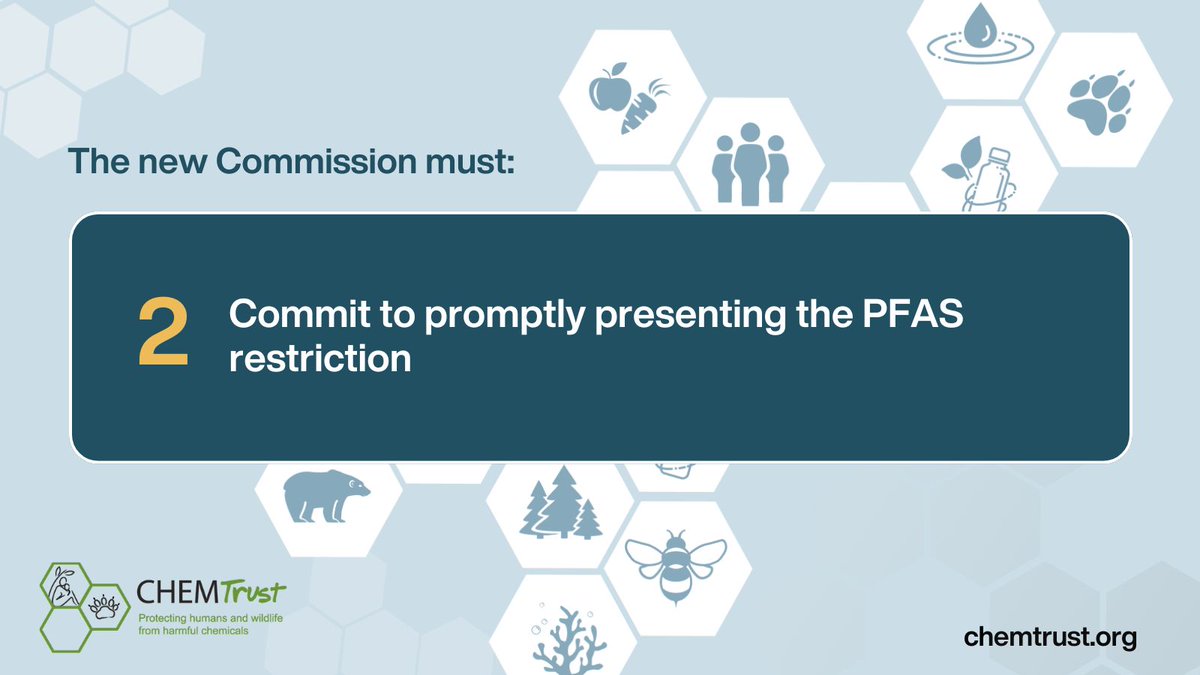 #PFAS, the forever chemicals, are building up in our environment every day ⚠️🌍 It’s time to take action ⏰ We’re asking new MEPs to ensure that tackling chemical pollution is a priority for the next Commission. Read more: buff.ly/4auW4PP