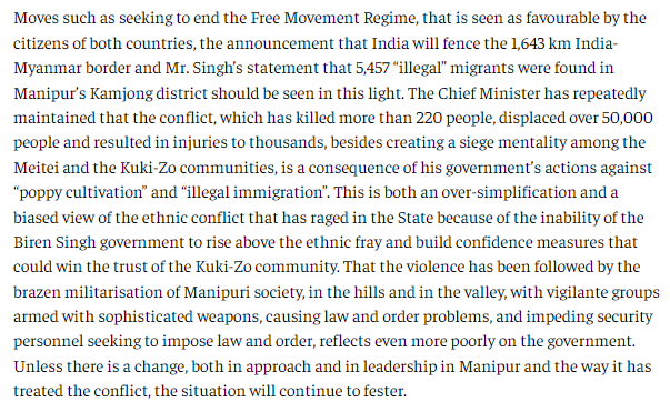 Despite unfounded accusations, CM @NBirenSingh has consistently demonstrated his commitment to addressing the multifaceted challenges in Manipur, including the situation with refugees from #Myanmar. 

His proactive approach to ensuring the well-being of all citizens while…