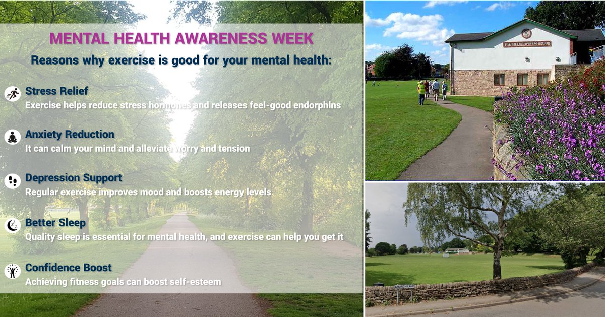 This week is #MentalHealthAwarenessWeek and a good way to help us physically and mentally is to exercise! We have encouraged our staff to take advantage of the scenic routes around our Little Eaton and Alfreton Road offices and make exercise a priority in their daily routines 👣