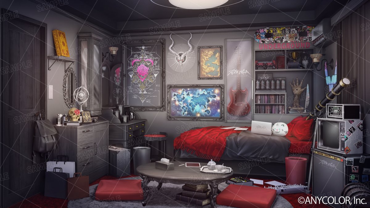 ColorCreation75's tweet image. 【❤️‍🩹お仕事告知❤️‍🩹】

にじさんじライバーの石神のぞみ様の
お部屋イラストを担当させて頂きました！✨

新衣装にもマッチした厨二病心をくすぐる
良いお部屋に仕上がったと思います！✨

ご依頼頂きありがとうございました！❤️‍🩹

#石神のぞみ新衣装  #Vtuber #背景イラスト