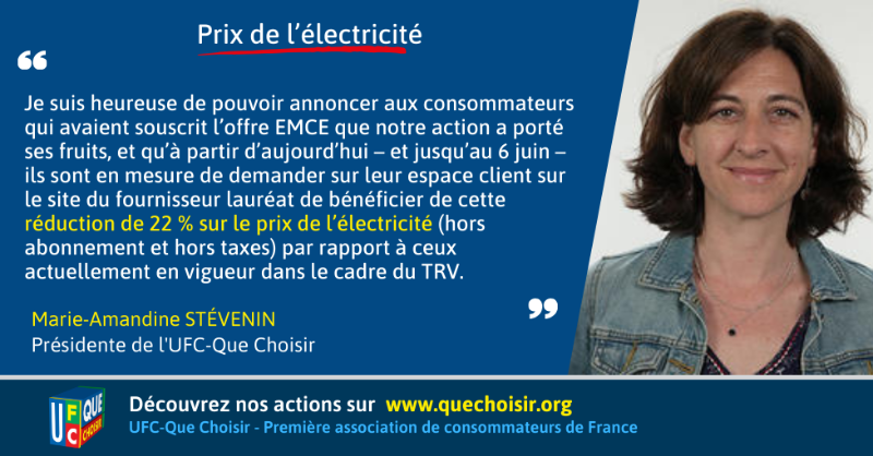 UFCquechoisir's tweet photo. 📢 Bonne nouvelle ! Dans un contexte de hausse des litiges dans le domaine de l'#énergie pointés par le @med_energie, les souscripteurs à l'offre Energie moins chère ensemble pourront bénéficier d'une réduction de 22% sur le prix de l'#électricité avec @OctopusEnergyFr !
#EMCE