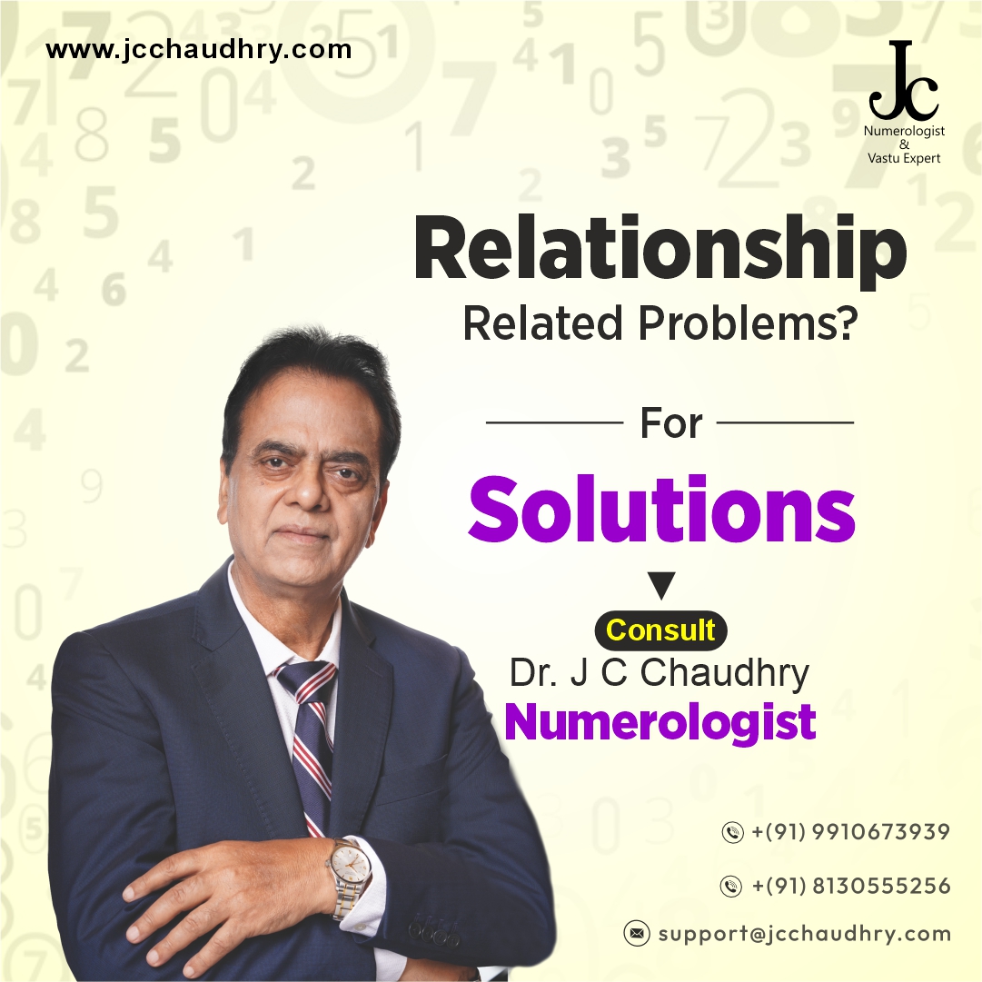 Finding it difficult to settle into a healthy relationship. Check your & your partner's numbers today with Dr. J C Chaudhry. Book an appointment! #relationshiptips #relationshipadvice #relationshipproblems #lifepartnergoals #numerologyforecast #numerologycalculator #PsychicNumber