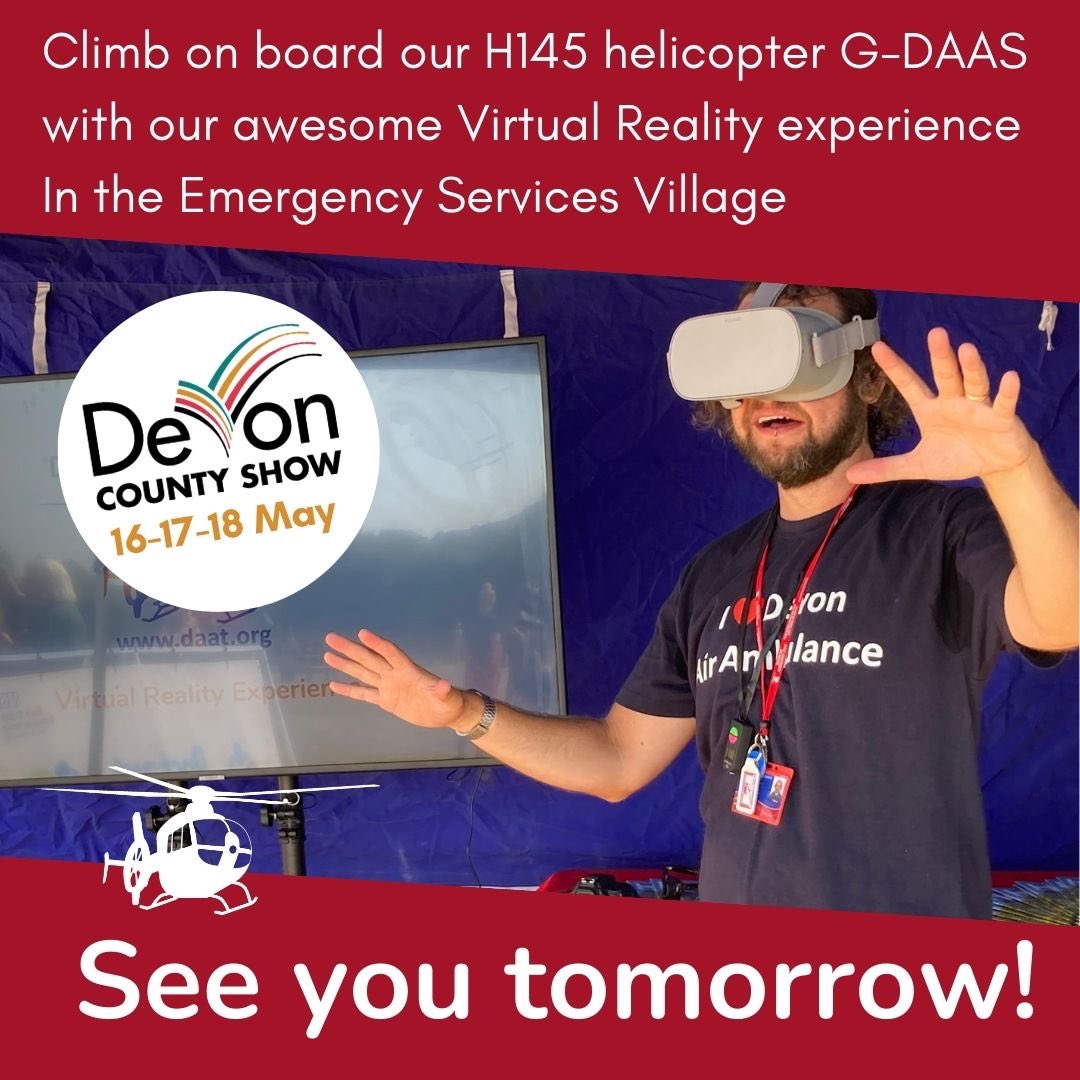 We look forward to seeing those of you attending the @DevonCountyShow! You can find us in the Emergency Services Village, so be sure to come and say hello!