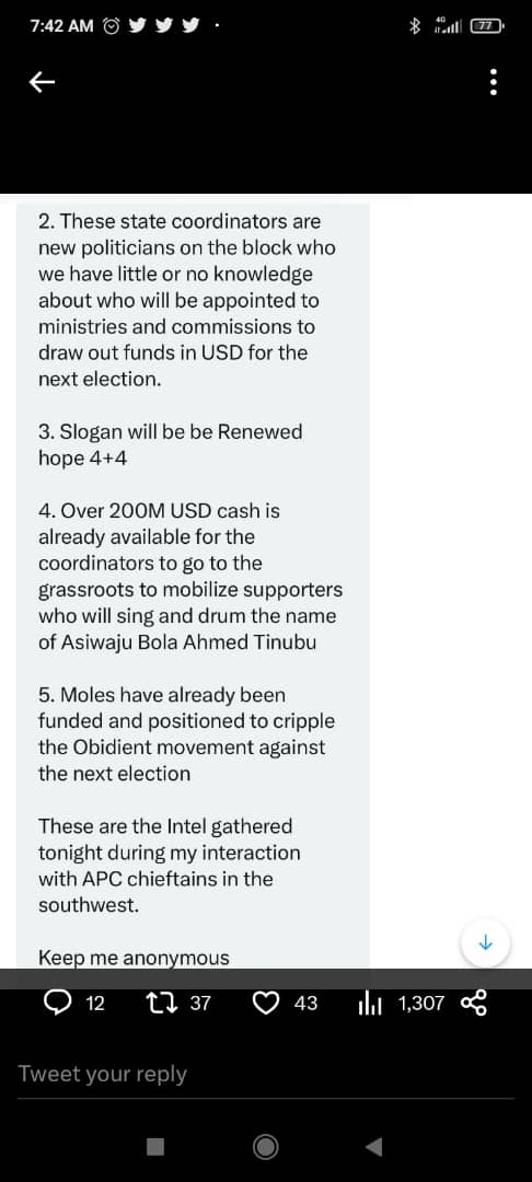 State capture may try to silence us with its tactics of fear and intimidation, but we will not be swayed. We know that money and power cannot change the truth of a failed government. We saw the power of money before, during the GEJ government and the People's Democratic Party's