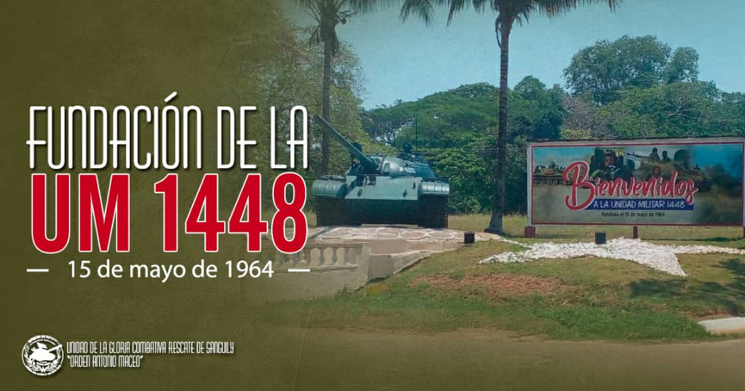 El 15 de mayo de 1964 se funda por la orden del entonces Ministro de las FAR General de Ejército Raúl Castro Ruz la Unidad Militar 1448. Primera Brigada de Tanques de la Gran Unidad de la Gloria Combativa Rescate de Sanguily ' Orden Antonio Maceo ' 💯❤️🇨🇺 #Cuba