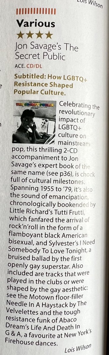 Excerpt from The Secret Public book in this month’s Mojo magazine, plus great review of @AceRecordsLtd compilation of the same time. Book published by @FaberBooks in June