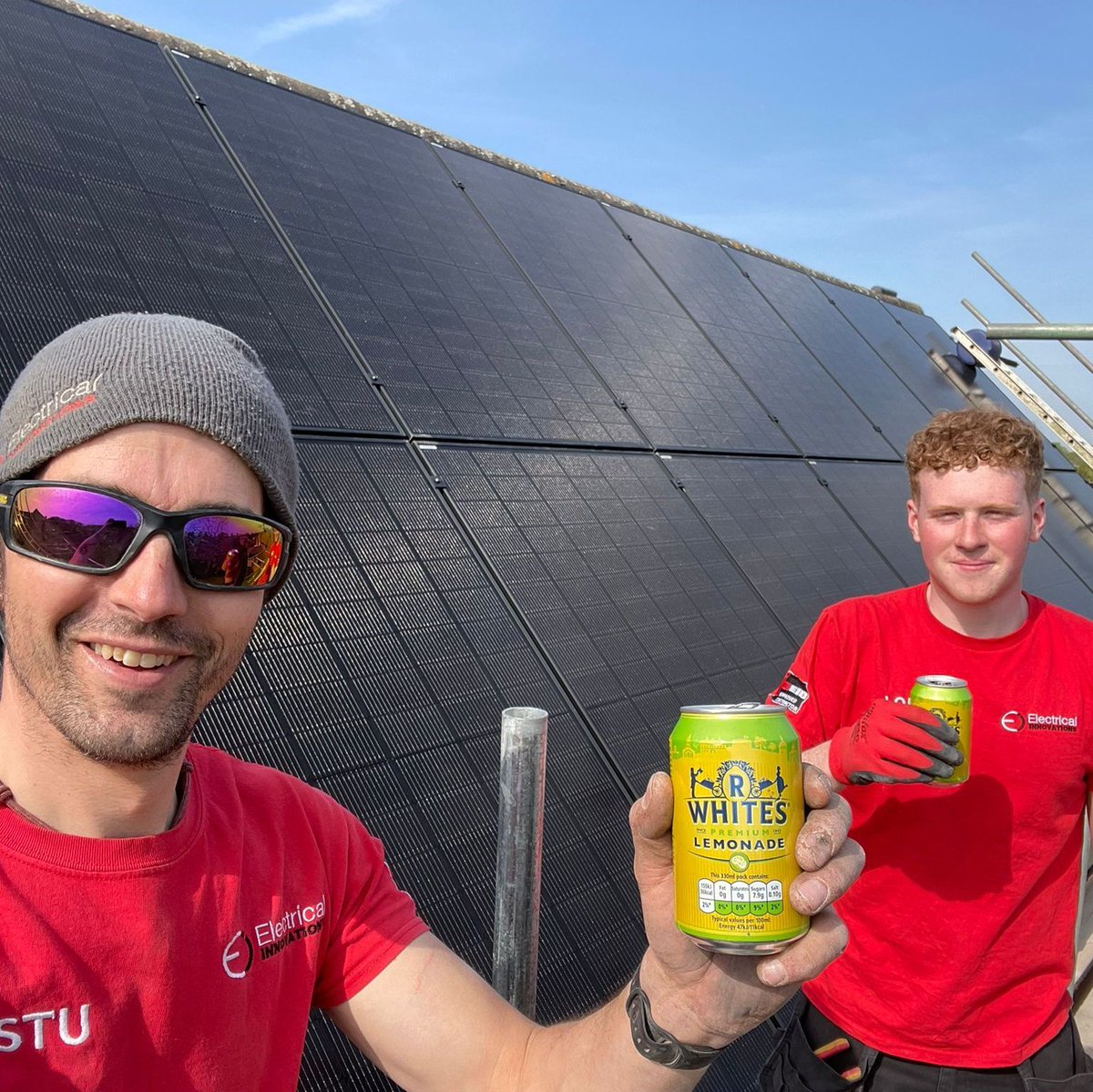 Always thankful for nice cold refreshments from our customers 😊

#SolarPVInstalleroftheyear2023 #solarPV #solarpanels #electricianinderby #chellastonelectrician #derby #electrician #solarbusiness #solarenergy #cleanenergy #solarpvsystem #energysolutions #solarpower