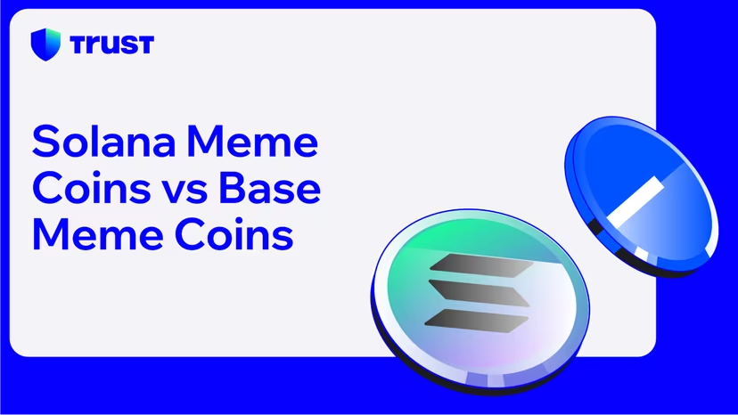 TrustWallet's tweet photo. There appears to be a never-ending #memecoinseason and we're totally here for it.

But... with #Solana &amp; #Base locking horns to be crowned the best chain for #memecoins during this current meta, how can we separate them?

Here's all you need to know👇
https://t.co/2VyIR7cgu3 https://t.co/2o31KoR52E