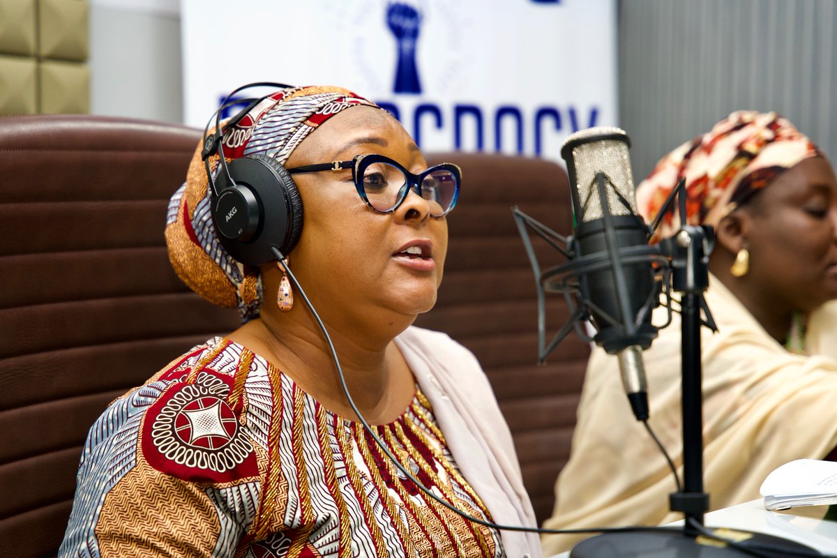 and Provisions of assistive devices for persons with disabilities.
We had  Madam Habiba  Abdulkarim-jato the deputy director general and inclusivity department and Madam Hauwa Rabiu from the voter education department  of  INEC.

#Democracyradio  #electoralprocess