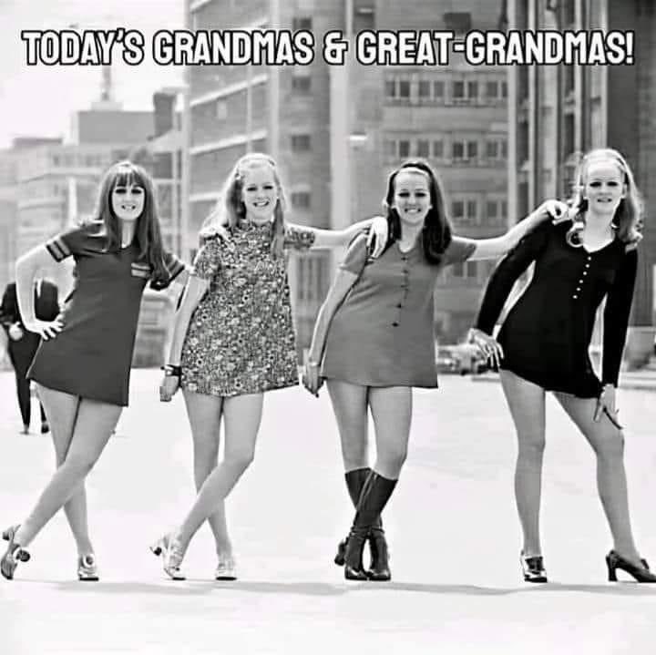 This is weird just thinking about it. I remember my older sister wearing dresses like this. I never did though. Today’s grandmothers do not look like grandma’s from when I was younger.