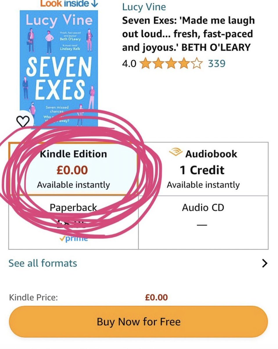 📚🥳💃Did you know Seven Exes is currently FREEEEEEE?! Literally zero pence for a whole book. Go go go!!! 📚🥳💃 amazon.co.uk/Seven-Exes-Luc…