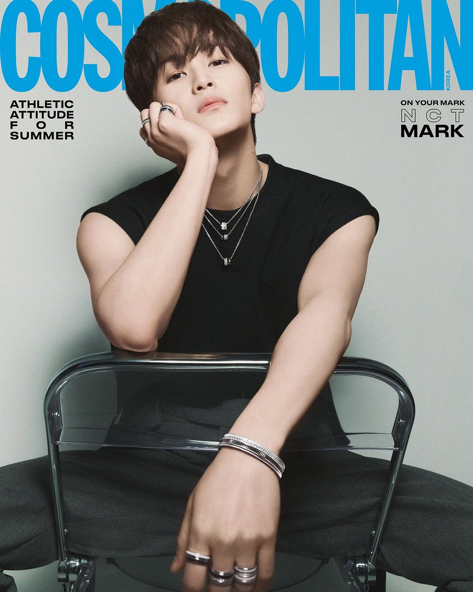 NCT's Mark looks handsome as always for COSMOPOLITAN Korea.