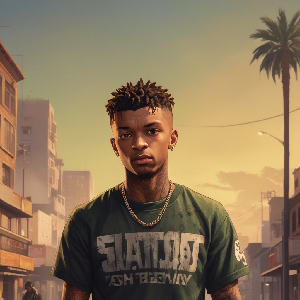 PicassoPix's tweet image. TA V World with 21 Savage - Custom Avatars by PicassoPix! #Gaming #AvatarCustomization #GTAStyle #21Savage #PicassoPix #GamingFun #VirtualIdentity