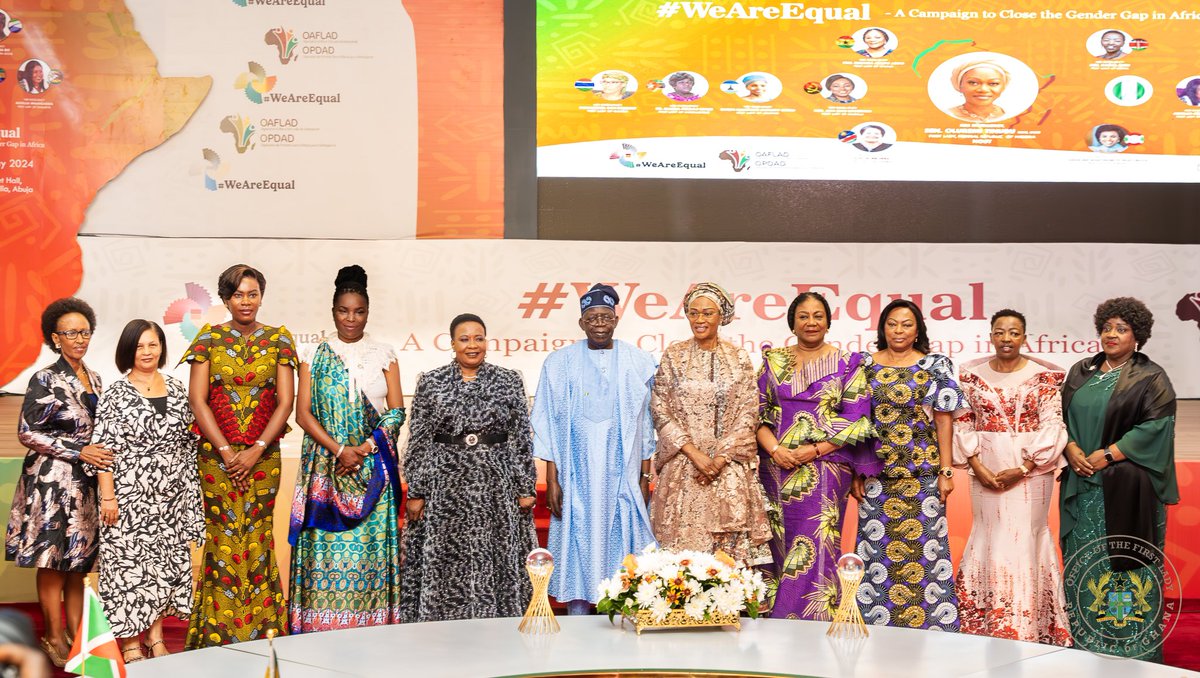 On Monday 13th May 2024, myself and other sister First Ladies from Africa, joined H.E Mrs. Oluremi Tinubu, First Lady of The Federal Republic of Nigeria in Abuja, for the country launch of The Organization of African First Ladies for Development (OAFLAD)’s #WeAreEqual campaign…