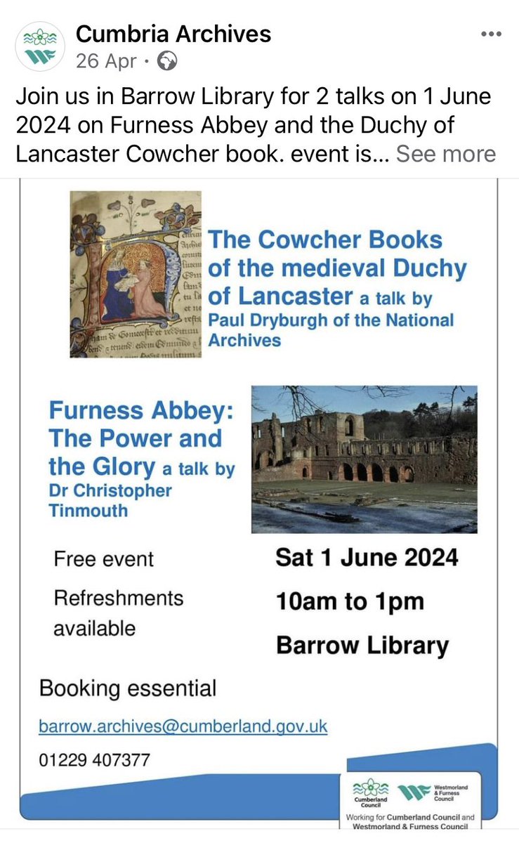Looks a great event! Are you going? #heritage #history #furnessabbey <a href="/EnglishHeritage/">English Heritage</a>