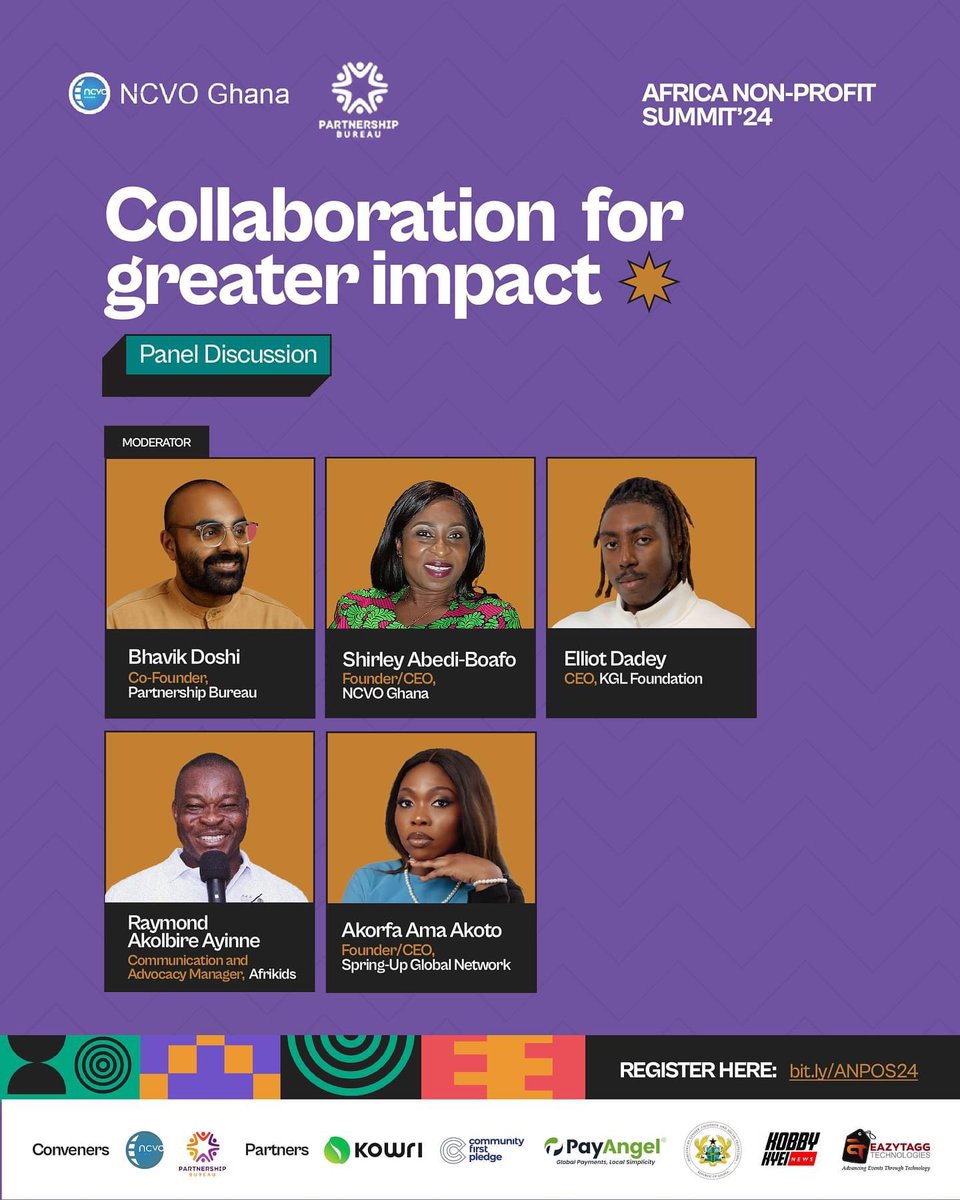 Let’s talk collaboration for greater impact.

I’ll be joining a panel discussion today at the 2024 Africa Non-profit summit.

Grateful to National Consortium For Voluntary Organisations Ghana for the invitation.

#akorfaakoto
#nonprofitleader