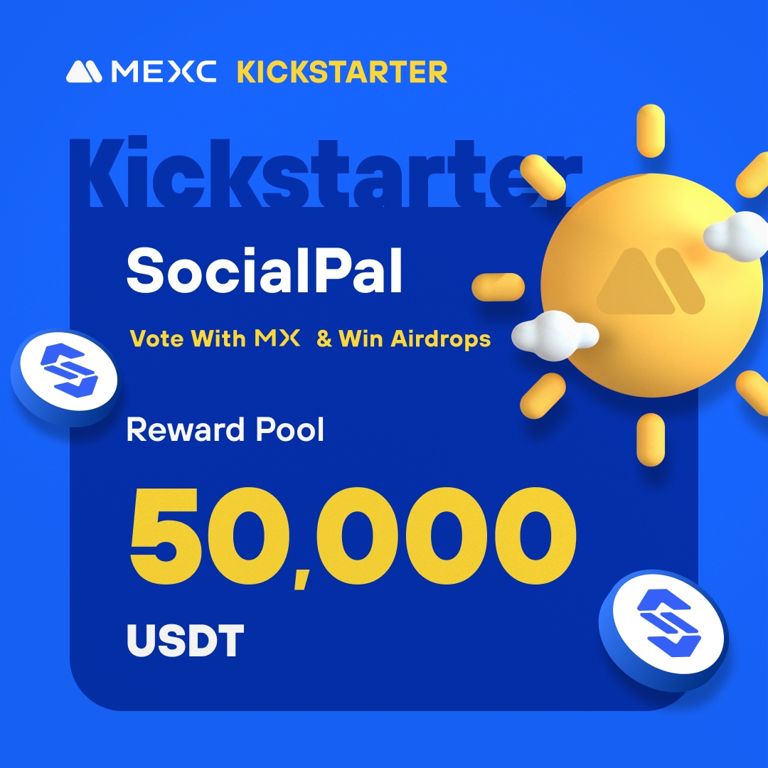 .@SocialPal_Web3, an innovative wallet that allows users to transact across social media platforms using only social media usernames, is coming to #MEXCKickstarter 🚀 🗳Vote with $MX to share massive airdrops 📈 $SPL/USDT Trading: 2024-05-16 15:00 (UTC) Details: