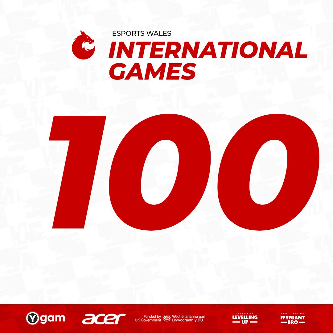 🎮 Esports Wales has now played over 100 international friendlies! Each match brings us closer, stronger, and more experienced. Huge thanks to our amazing players and supporters. 💖 Here's to many more exciting games ahead! #CymruAmByth