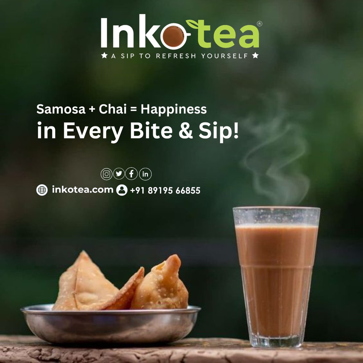 Indulge in the ultimate happiness with every bite and sip at Inkotea Cafe! 

#SamosaAndChai #EveningDelight #InkoteaCafe #HappinessInABite #CozyEvenings #TeaFlavors #TeaExploration #TeaAdventures #TeaEnthusiast #TeaGoals #TeaConnoisseur #BrewingHappiness #TeaExperience #TeaMagic