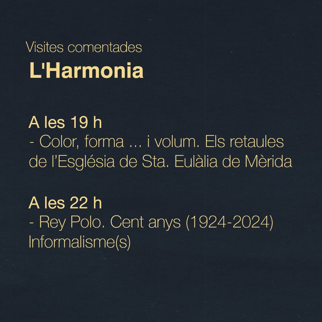 MuseuLH's tweet photo. #NitdelsMuseusLH #NitMuseusLH #NitdelsMuseusBCN #bcnmuseus #MuseusLocals #Museus #BarcelonaCultura #CulturaLH #CulturaLH #MuseuLH #MdLH #lhospitalet #lh #expo #exposiciondearte #exposicionartistica #exposició @LHCultura  @LHAjuntament @bcncultura  @patcdiba @LHArxiu https://t.co/keTNdtvyA2