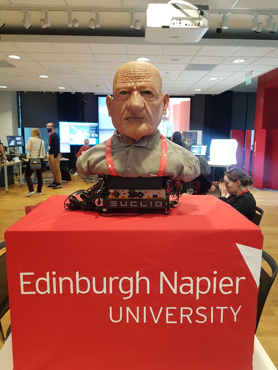 Last night we attended the opening of the @EdNapierSCEBE exhibition: 'Powered by AI'. We enjoyed getting hands-on with some of the cutting-edge digital, robotics and cyber research taking place at Napier University School of Computing, Engineering & The Built Environment.