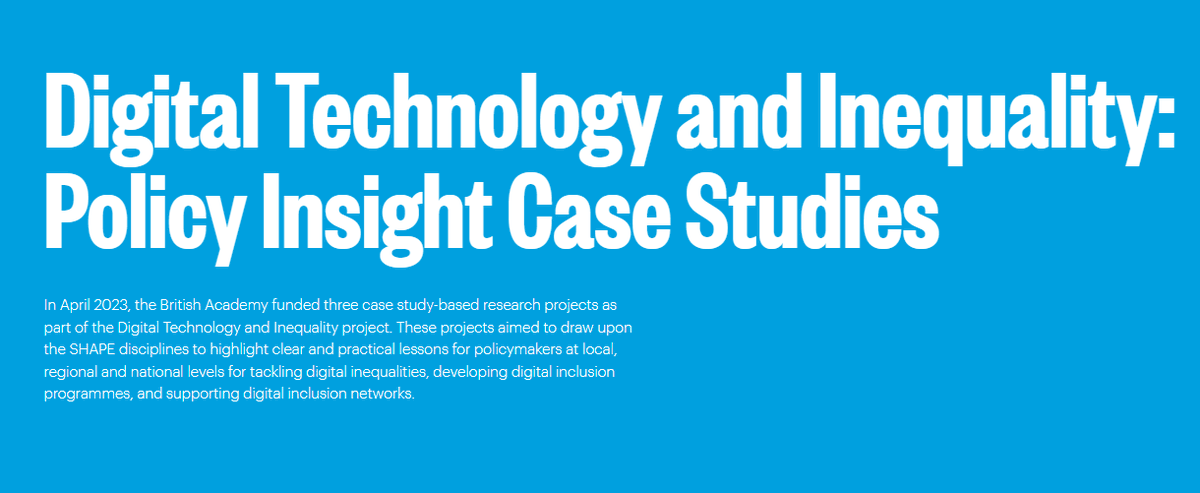 📢New research led by @LBUHealth has been published - showing how city-wide digital inclusion programmes like @100DigitalLeeds + @CovConnects help address #digital #inequalities 🔗bit.ly/4dG8E0x The @BritishAcademy_ report includes lessons for local + national policy.